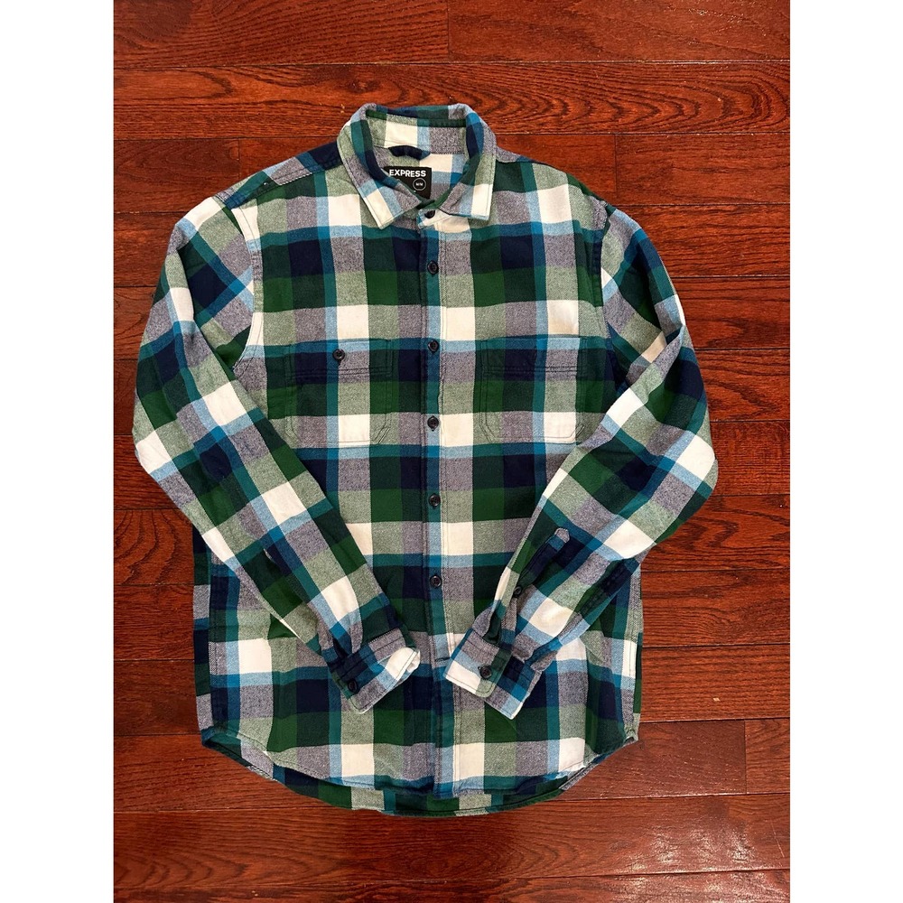 Express Men’s Buffalo Flannel Shirt Size Medium.